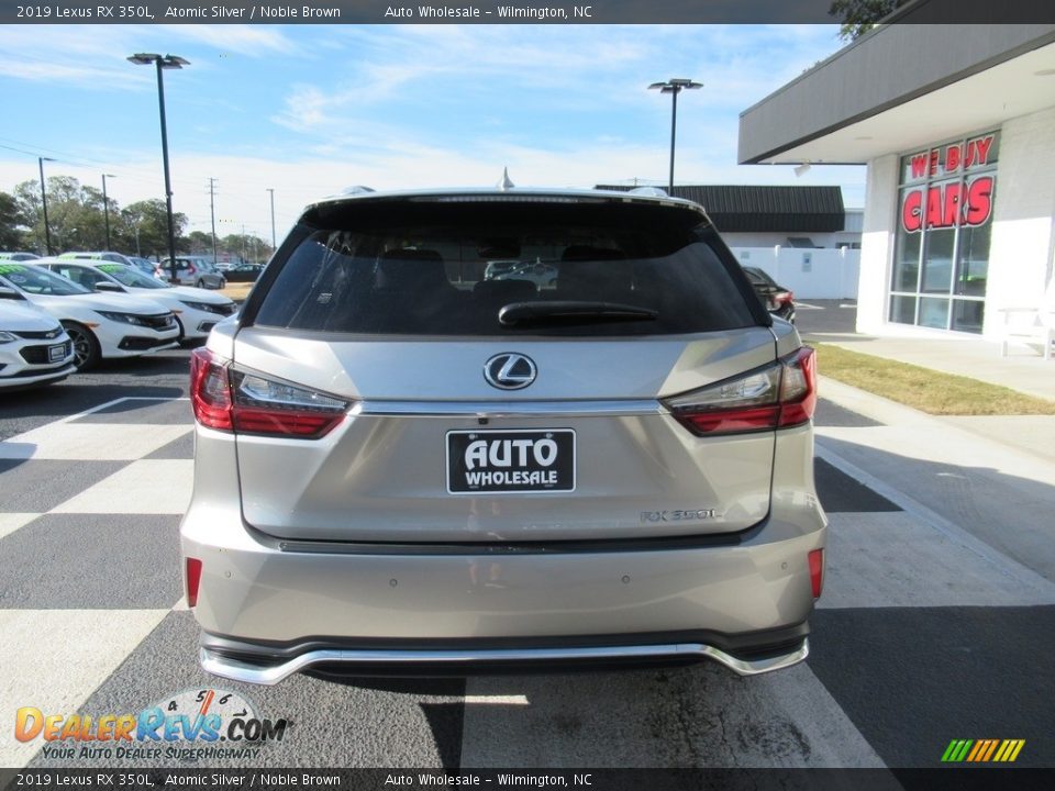 2019 Lexus RX 350L Atomic Silver / Noble Brown Photo #4