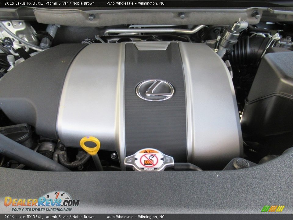2019 Lexus RX 350L Atomic Silver / Noble Brown Photo #6