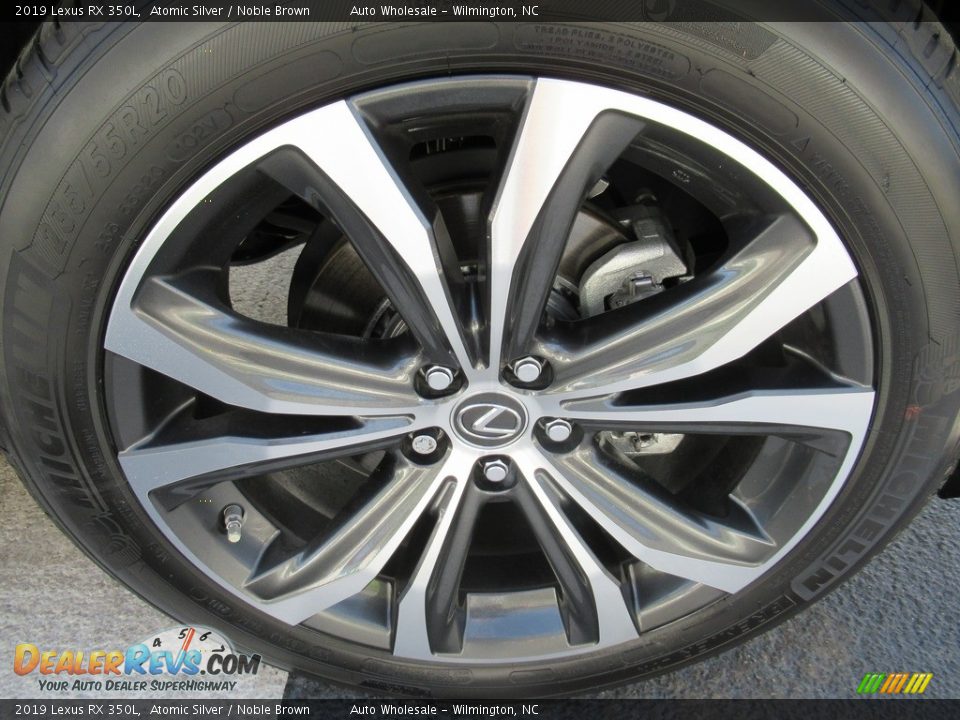 2019 Lexus RX 350L Atomic Silver / Noble Brown Photo #7