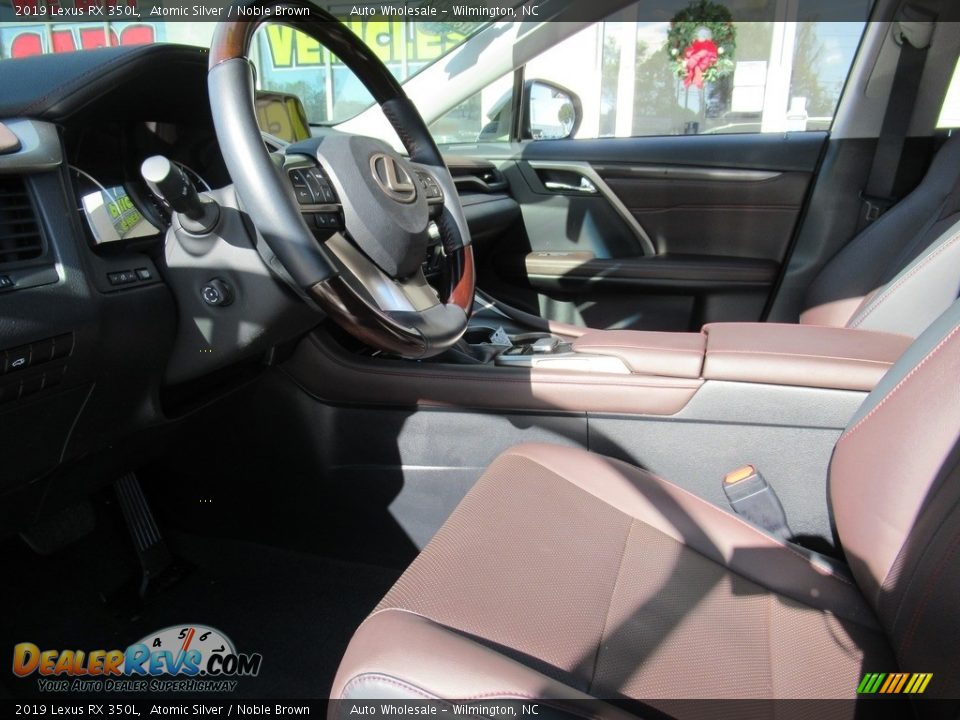 2019 Lexus RX 350L Atomic Silver / Noble Brown Photo #9