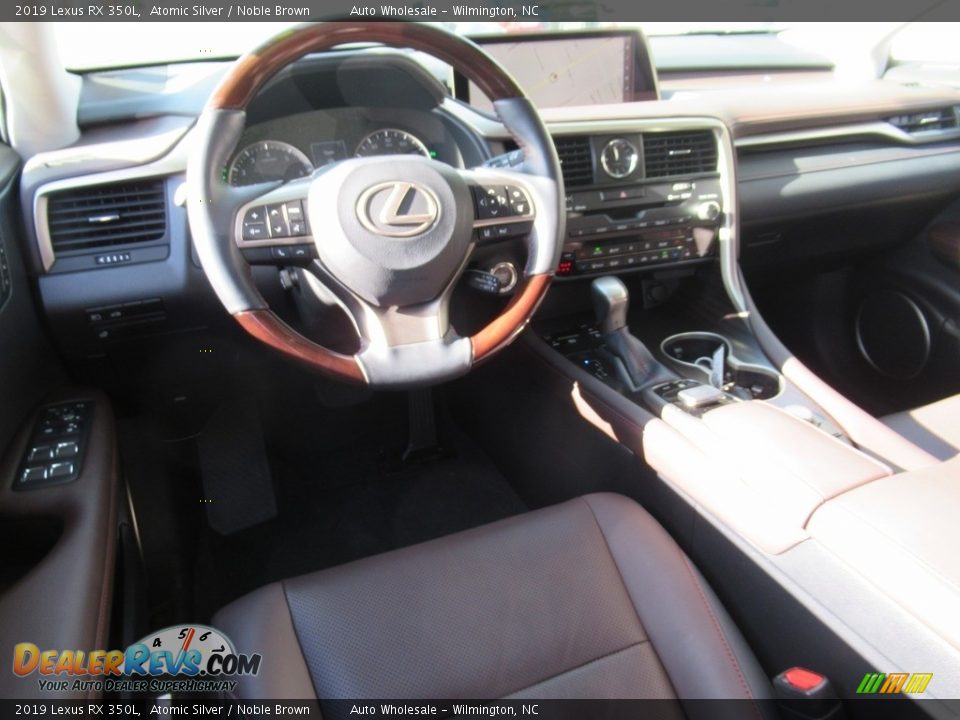 2019 Lexus RX 350L Atomic Silver / Noble Brown Photo #14