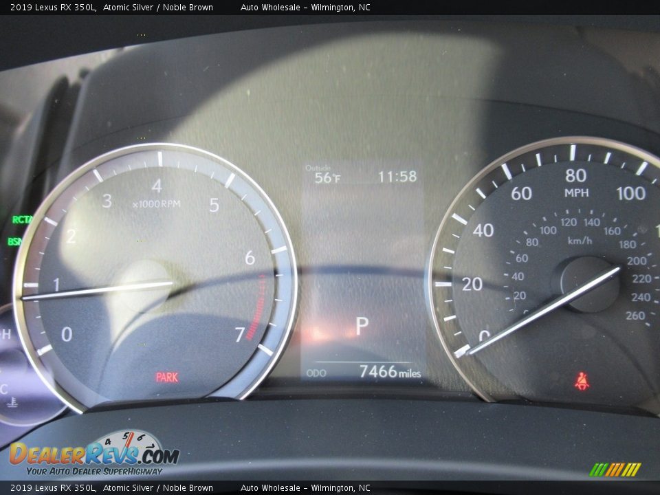 2019 Lexus RX 350L Atomic Silver / Noble Brown Photo #15