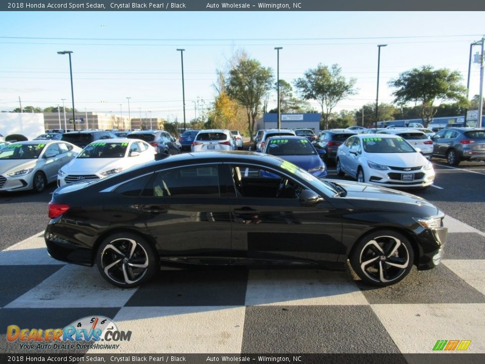 2018 Honda Accord Sport Sedan Crystal Black Pearl / Black Photo #3