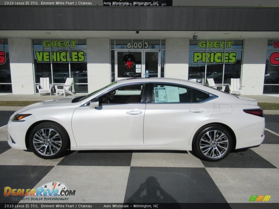 2019 Lexus ES 350 Eminent White Pearl / Chateau Photo #1