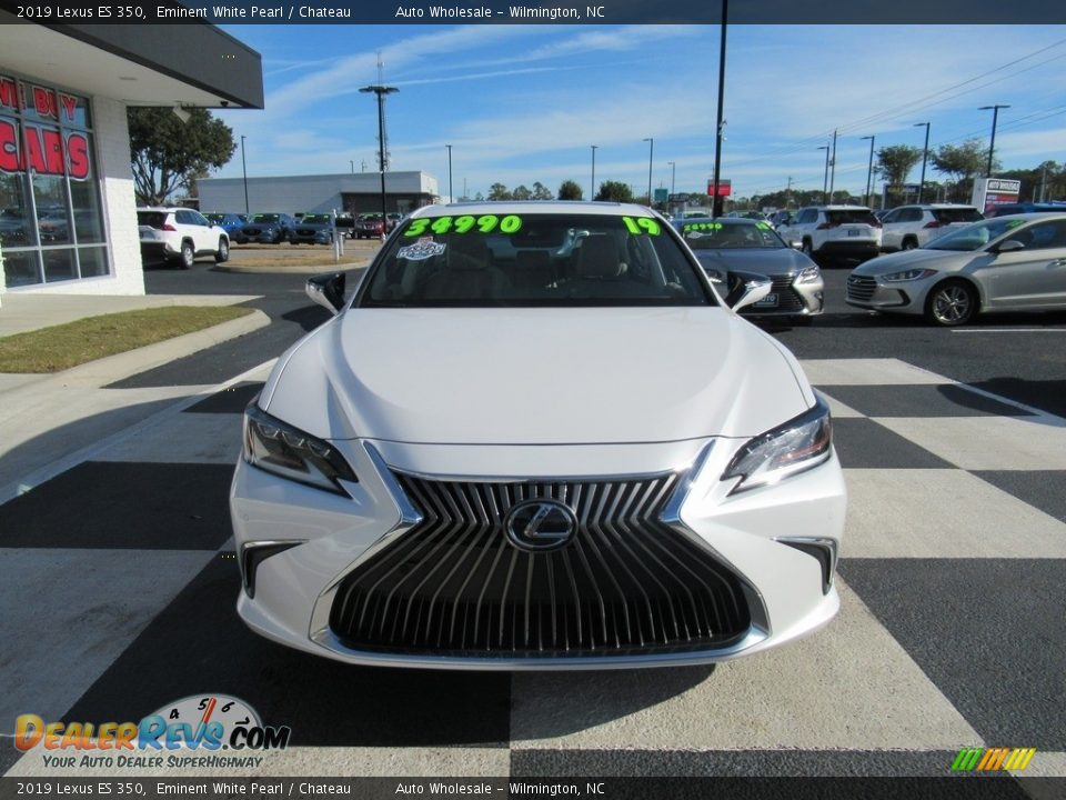 2019 Lexus ES 350 Eminent White Pearl / Chateau Photo #2