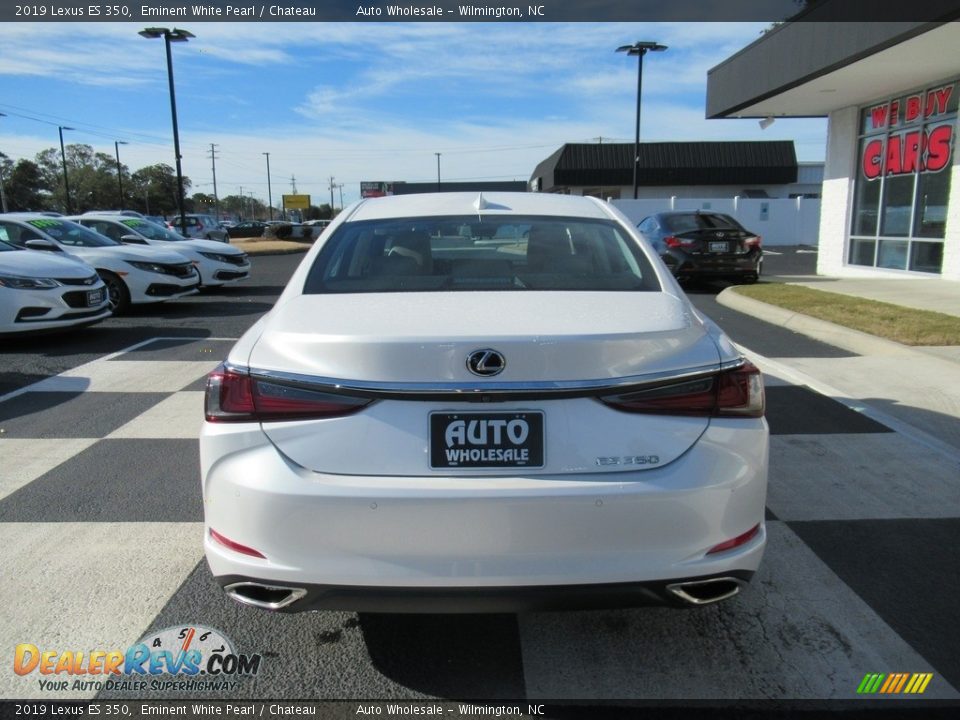 2019 Lexus ES 350 Eminent White Pearl / Chateau Photo #4