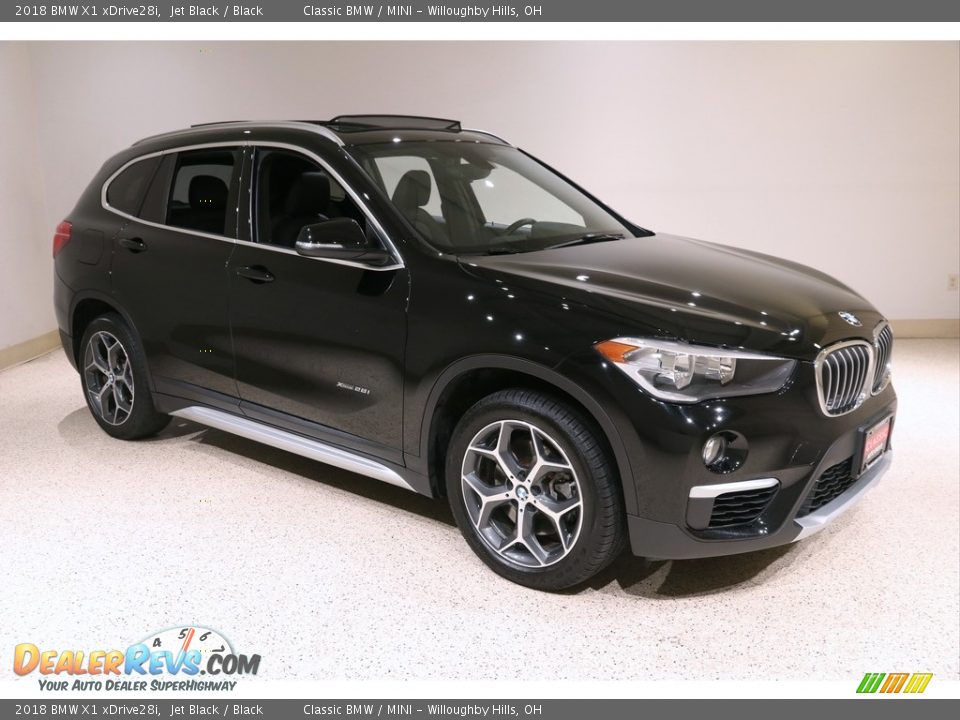 2018 BMW X1 xDrive28i Jet Black / Black Photo #1