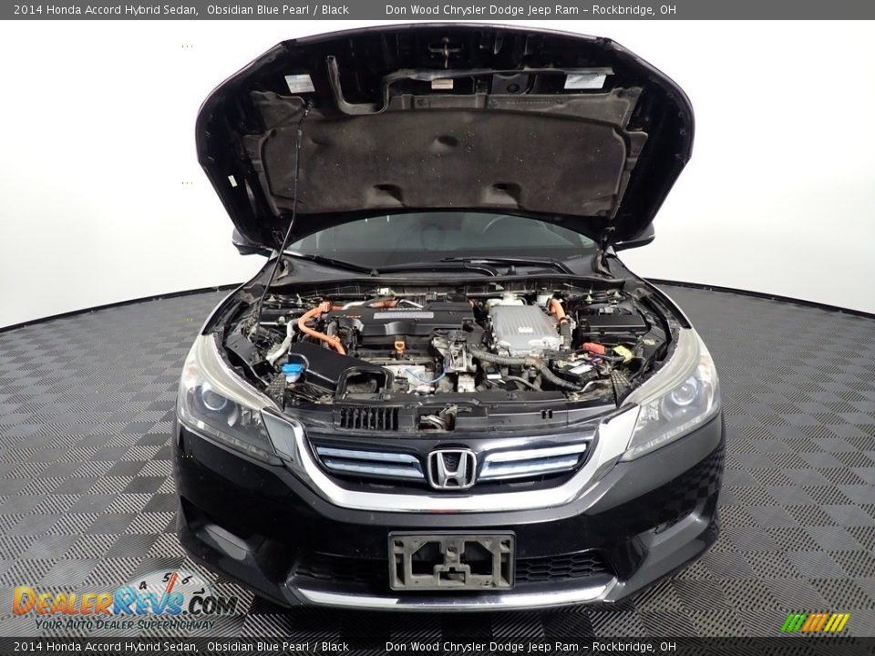 2014 Honda Accord Hybrid Sedan Obsidian Blue Pearl / Black Photo #6