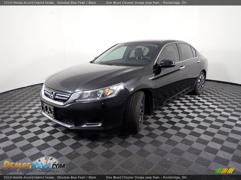 2014 Honda Accord Hybrid Sedan Obsidian Blue Pearl / Black Photo #8