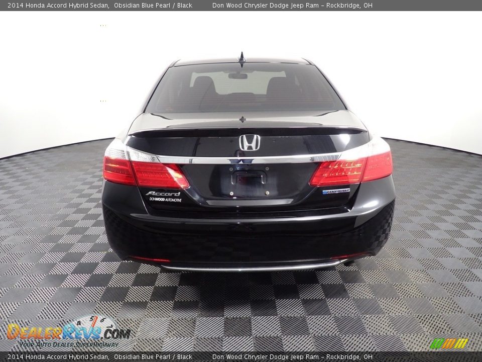 2014 Honda Accord Hybrid Sedan Obsidian Blue Pearl / Black Photo #12