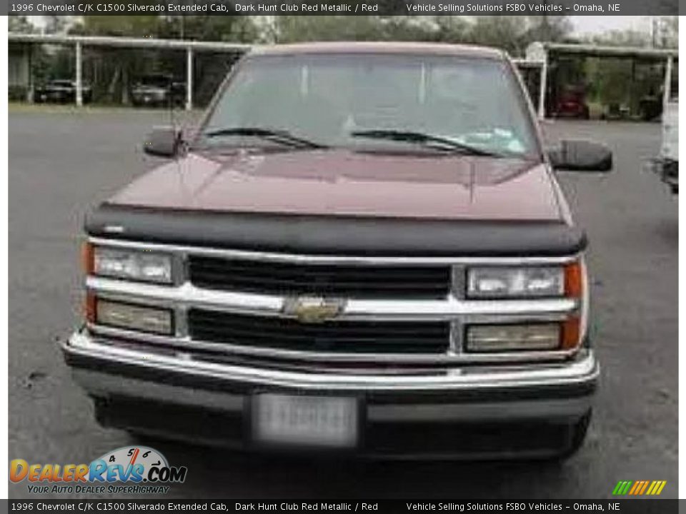 1996 Chevrolet C/K C1500 Silverado Extended Cab Dark Hunt Club Red Metallic / Red Photo #3