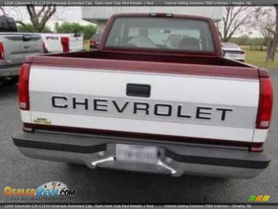 1996 Chevrolet C/K C1500 Silverado Extended Cab Dark Hunt Club Red Metallic / Red Photo #4
