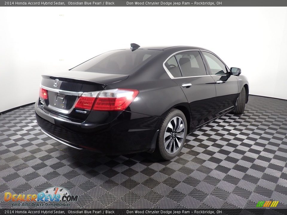 2014 Honda Accord Hybrid Sedan Obsidian Blue Pearl / Black Photo #15