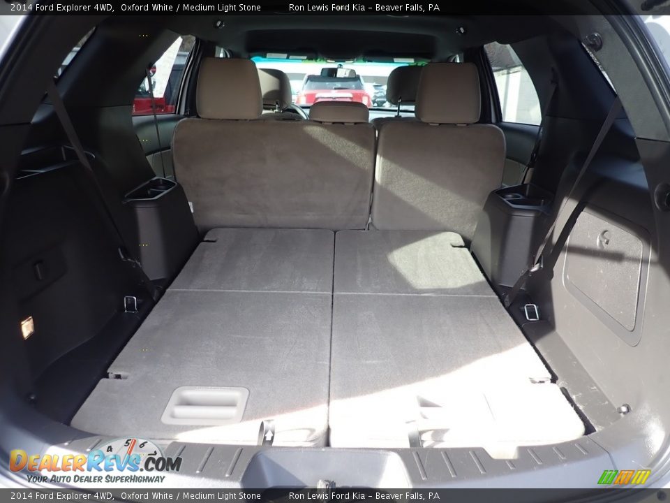 2014 Ford Explorer 4WD Oxford White / Medium Light Stone Photo #11