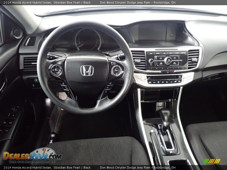 2014 Honda Accord Hybrid Sedan Obsidian Blue Pearl / Black Photo #33