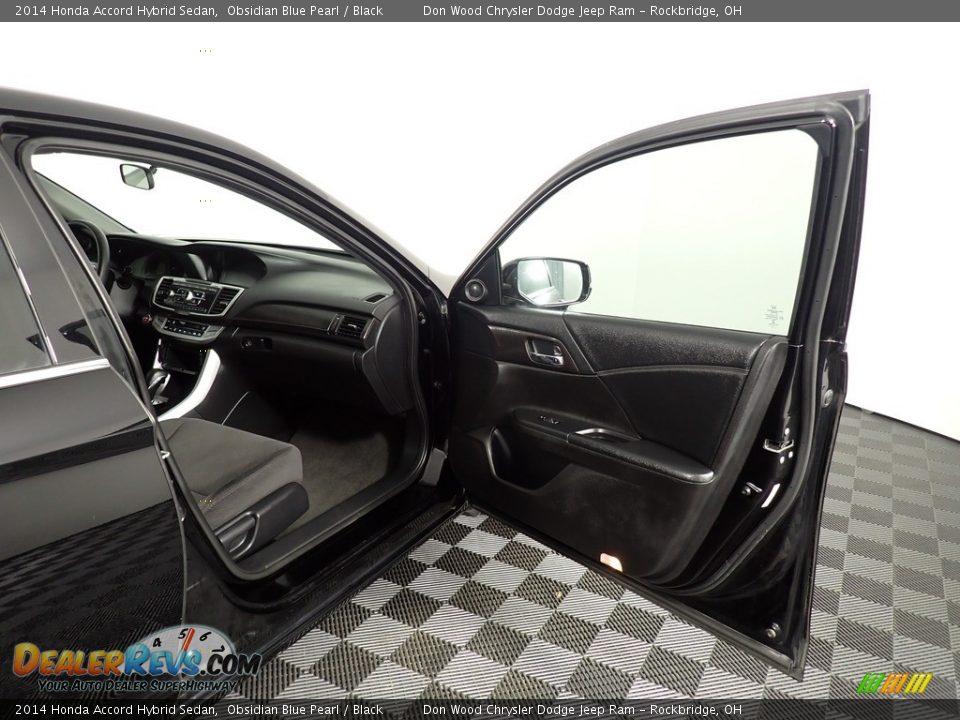 2014 Honda Accord Hybrid Sedan Obsidian Blue Pearl / Black Photo #36