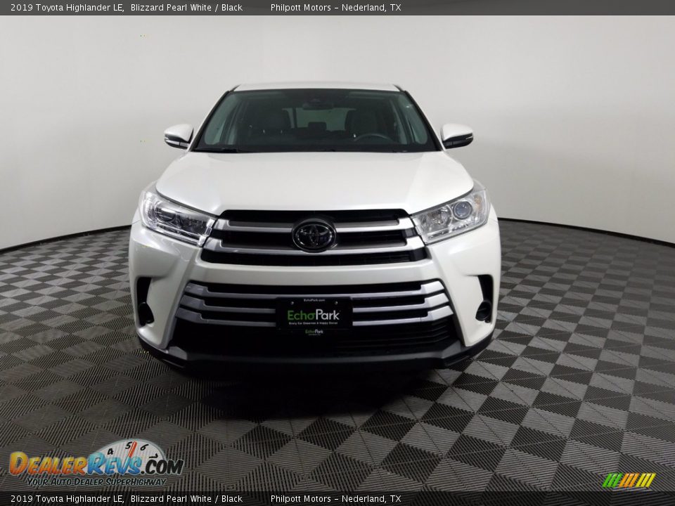 2019 Toyota Highlander LE Blizzard Pearl White / Black Photo #2