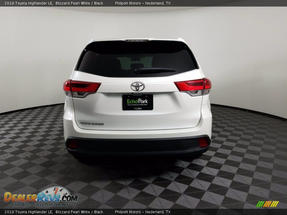 2019 Toyota Highlander LE Blizzard Pearl White / Black Photo #6