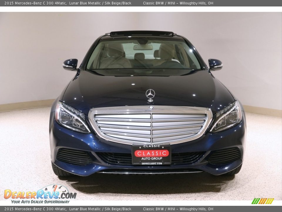 2015 Mercedes-Benz C 300 4Matic Lunar Blue Metallic / Silk Beige/Black Photo #2