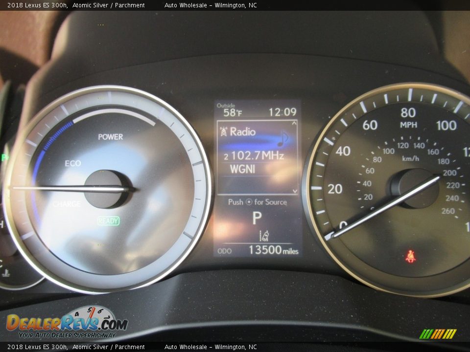 2018 Lexus ES 300h Atomic Silver / Parchment Photo #16