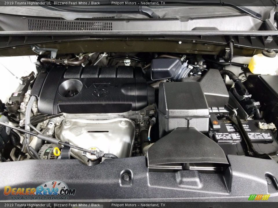 2019 Toyota Highlander LE Blizzard Pearl White / Black Photo #25