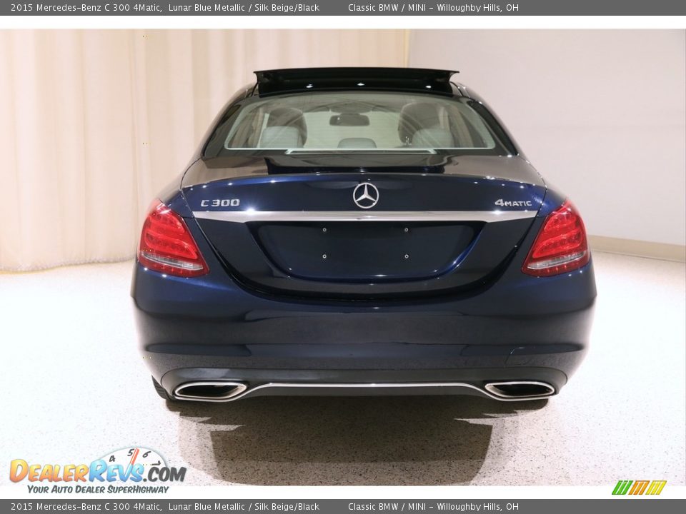 2015 Mercedes-Benz C 300 4Matic Lunar Blue Metallic / Silk Beige/Black Photo #22