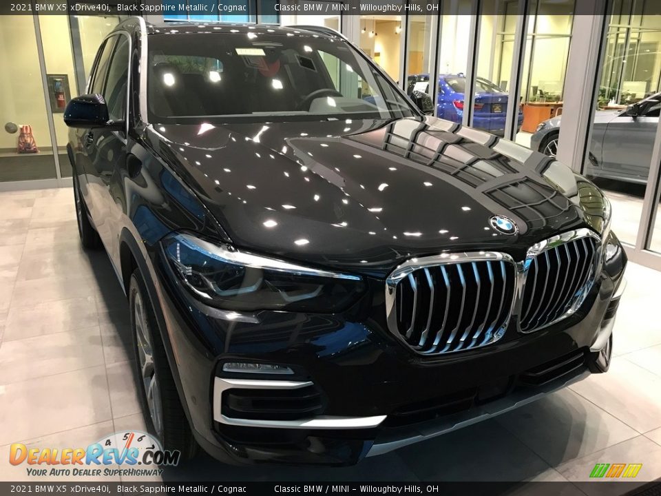 2021 BMW X5 xDrive40i Black Sapphire Metallic / Cognac Photo #1