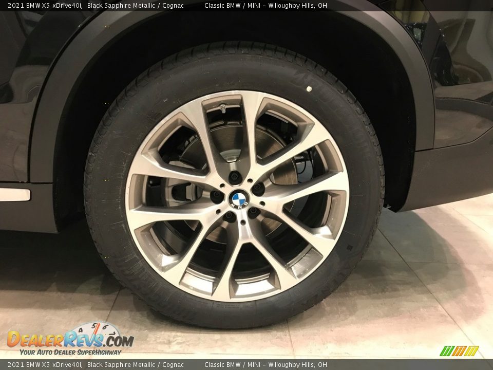 2021 BMW X5 xDrive40i Black Sapphire Metallic / Cognac Photo #5