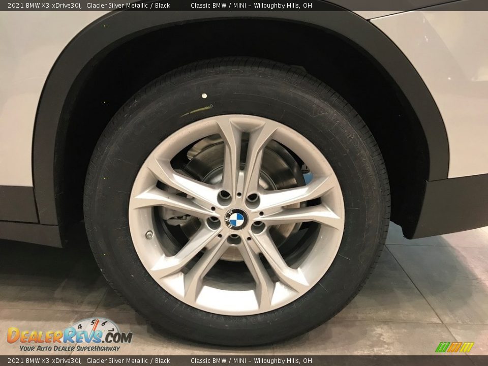 2021 BMW X3 xDrive30i Glacier Silver Metallic / Black Photo #5