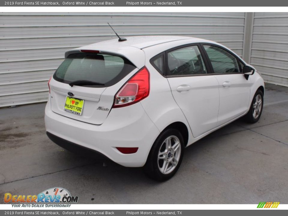 2019 Ford Fiesta SE Hatchback Oxford White / Charcoal Black Photo #8