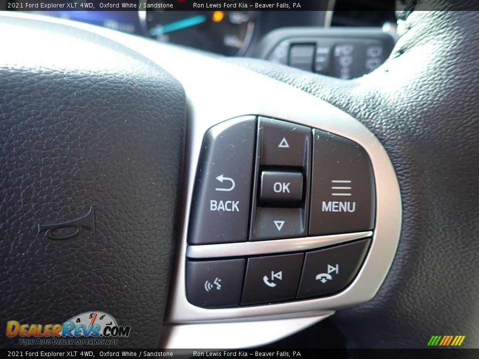 2021 Ford Explorer XLT 4WD Oxford White / Sandstone Photo #16