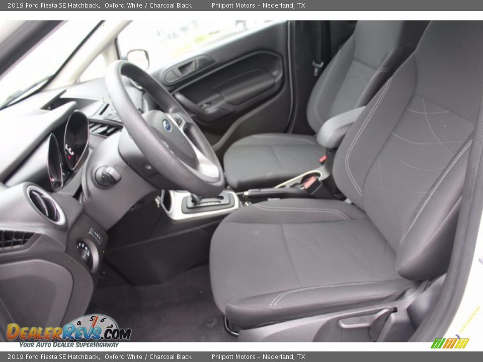 2019 Ford Fiesta SE Hatchback Oxford White / Charcoal Black Photo #11