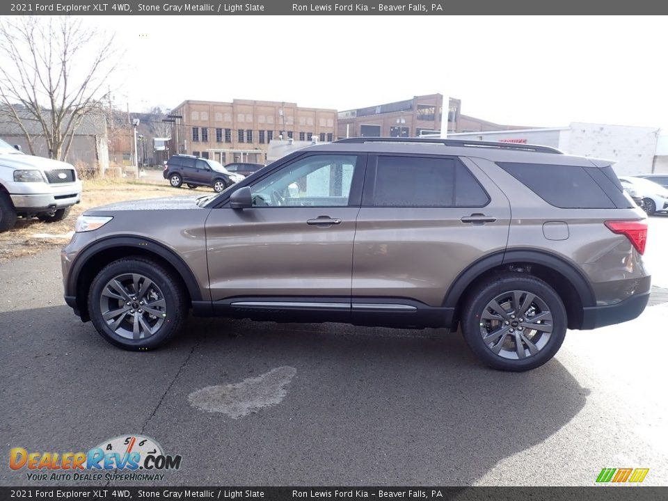 Stone Gray Metallic 2021 Ford Explorer XLT 4WD Photo #6