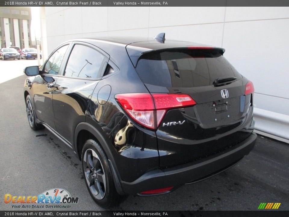2018 Honda HR-V EX AWD Crystal Black Pearl / Black Photo #3