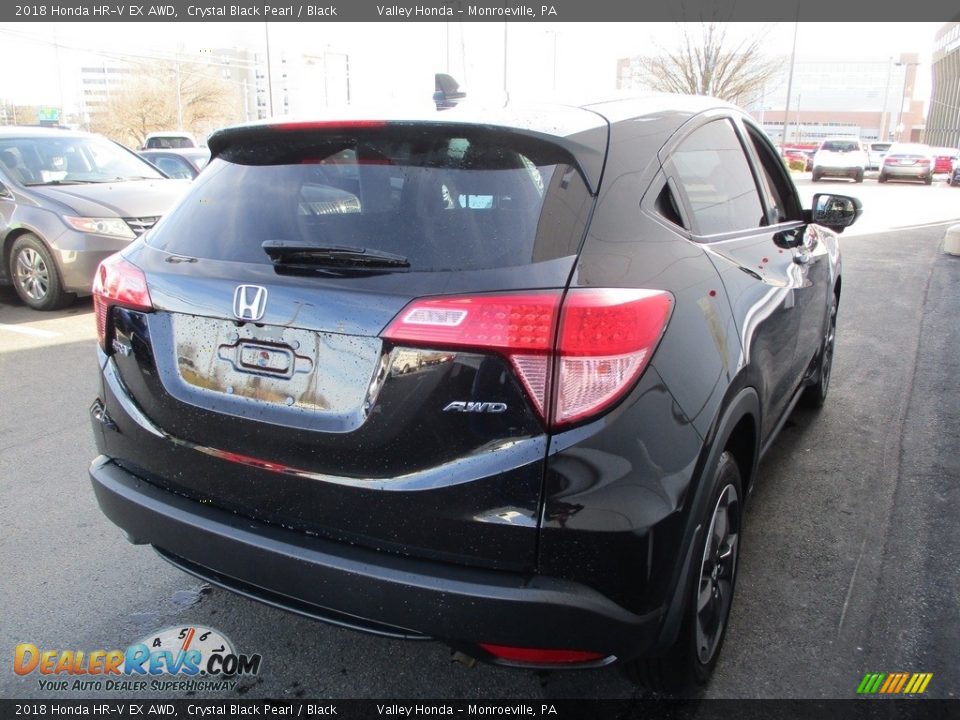 2018 Honda HR-V EX AWD Crystal Black Pearl / Black Photo #5
