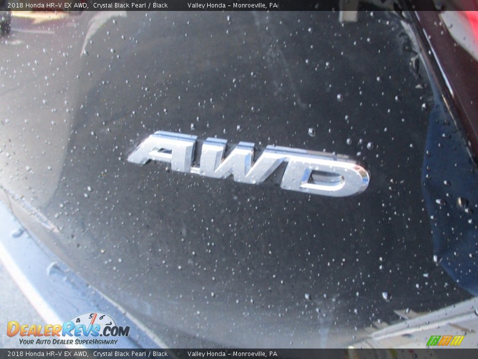 2018 Honda HR-V EX AWD Crystal Black Pearl / Black Photo #6