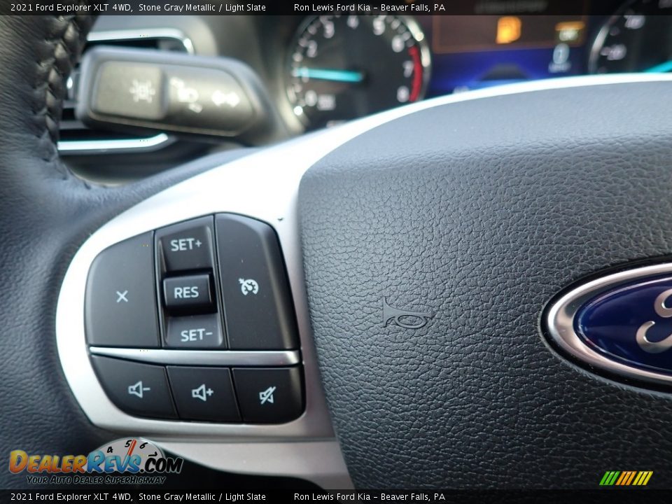 2021 Ford Explorer XLT 4WD Stone Gray Metallic / Light Slate Photo #20