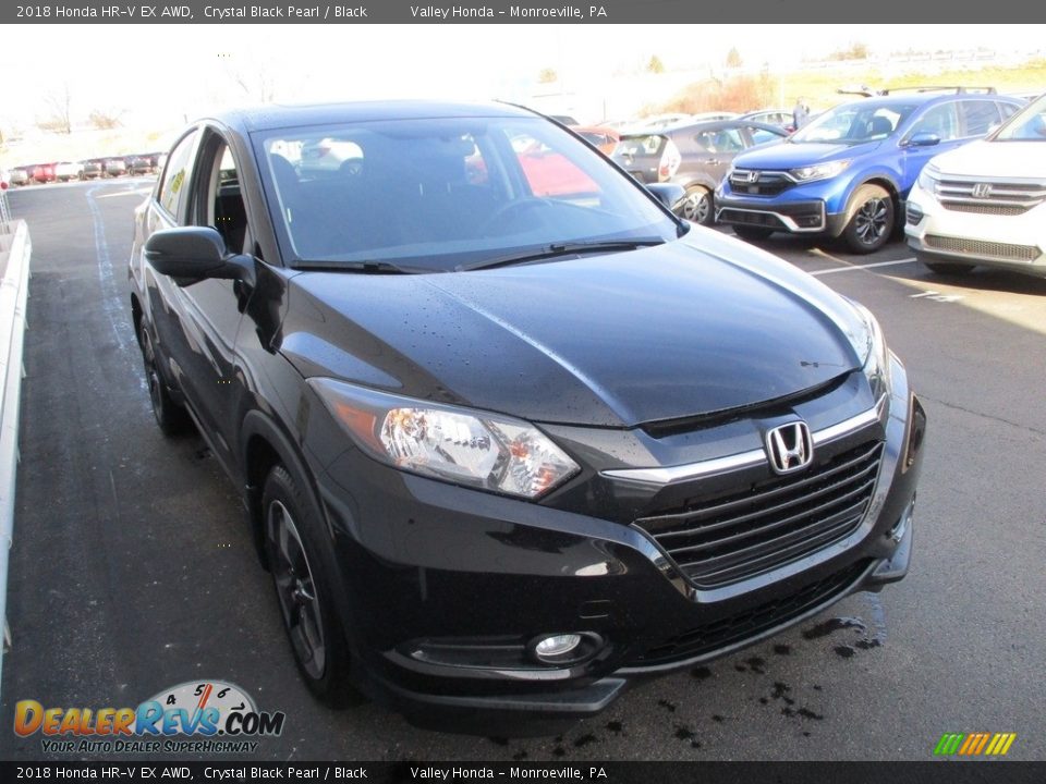 2018 Honda HR-V EX AWD Crystal Black Pearl / Black Photo #8