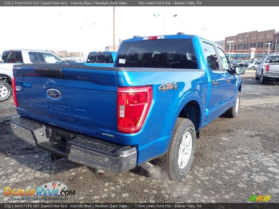 2021 Ford F150 XLT SuperCrew 4x4 Velocity Blue / Medium Dark Slate Photo #2