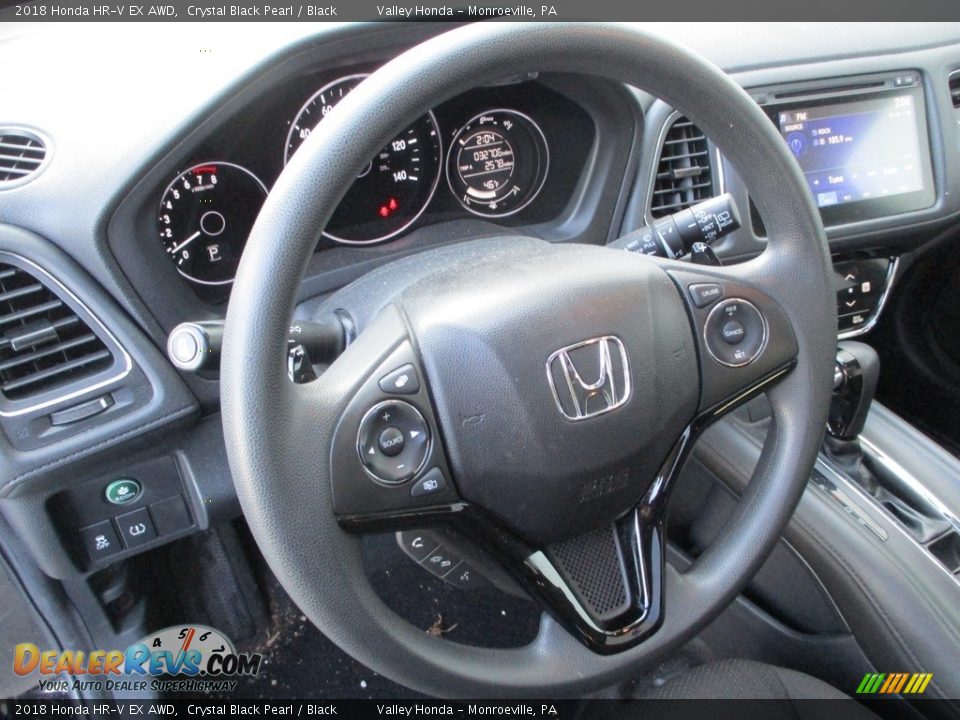 2018 Honda HR-V EX AWD Crystal Black Pearl / Black Photo #15