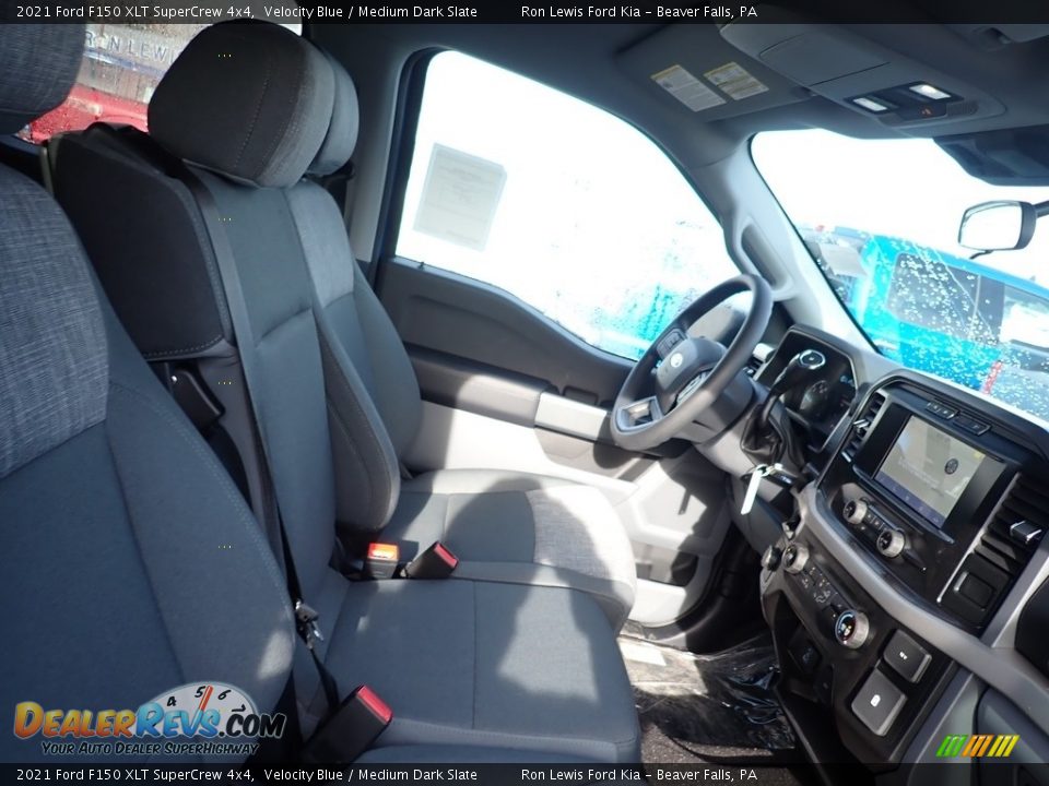 2021 Ford F150 XLT SuperCrew 4x4 Velocity Blue / Medium Dark Slate Photo #11