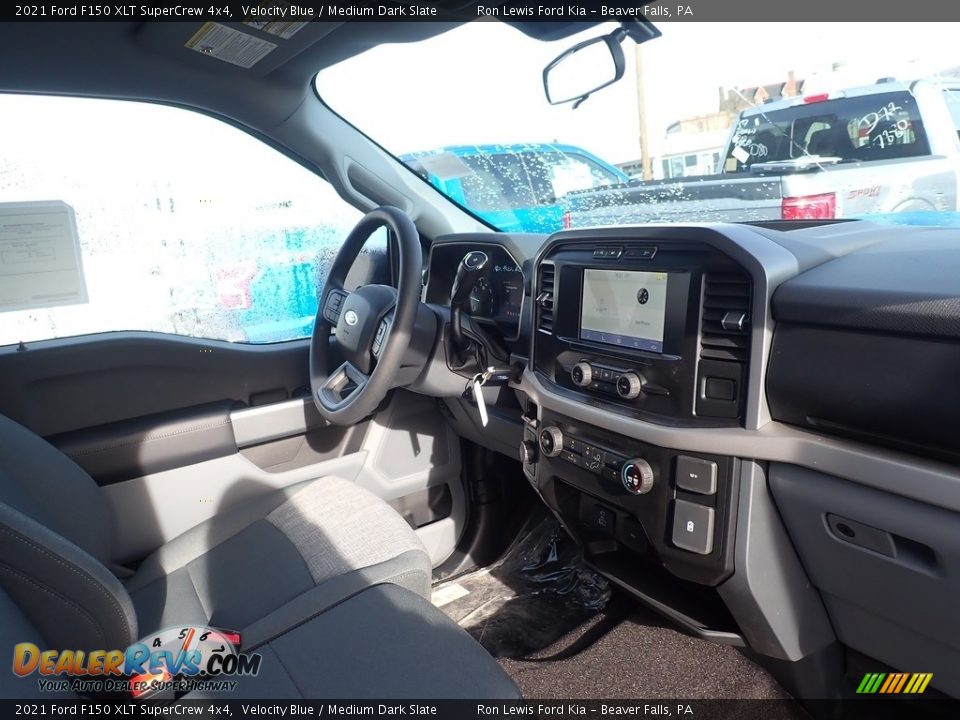 2021 Ford F150 XLT SuperCrew 4x4 Velocity Blue / Medium Dark Slate Photo #12