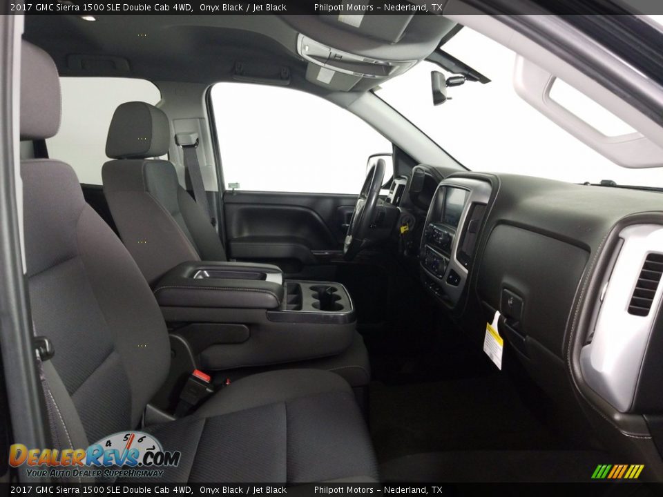 2017 GMC Sierra 1500 SLE Double Cab 4WD Onyx Black / Jet Black Photo #13
