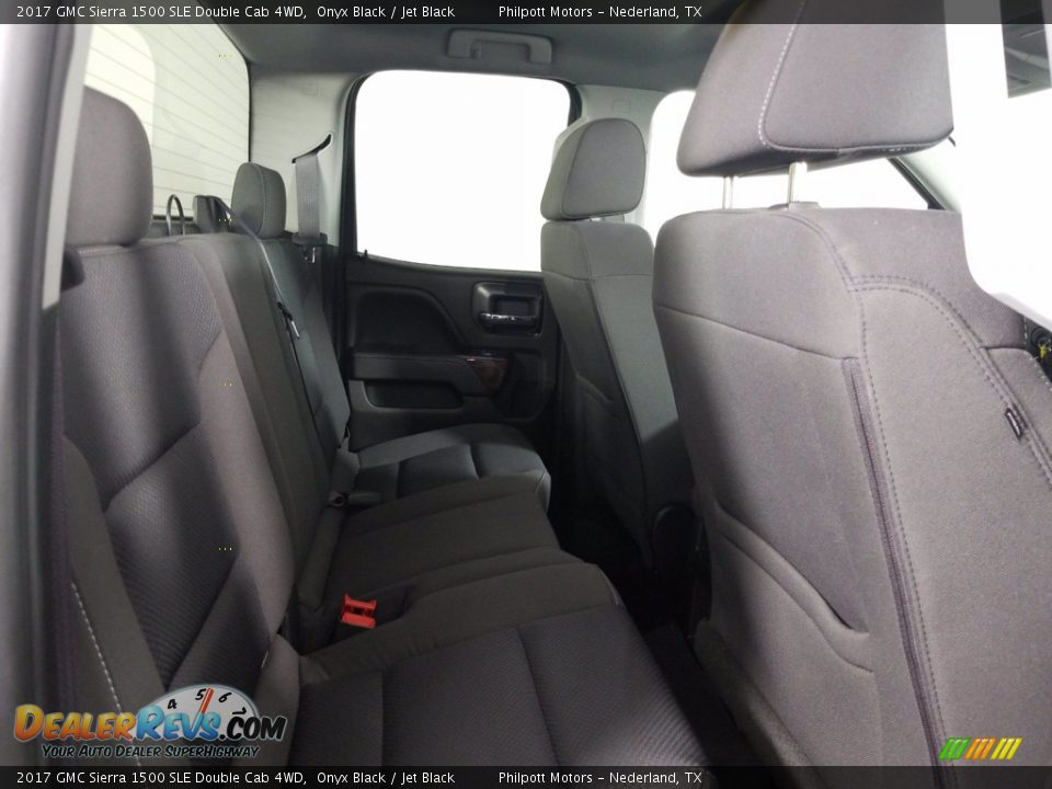 2017 GMC Sierra 1500 SLE Double Cab 4WD Onyx Black / Jet Black Photo #14