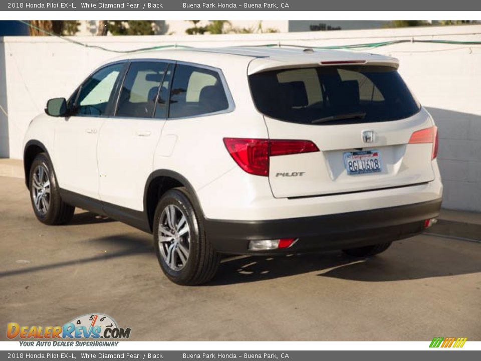 2018 Honda Pilot EX-L White Diamond Pearl / Black Photo #2