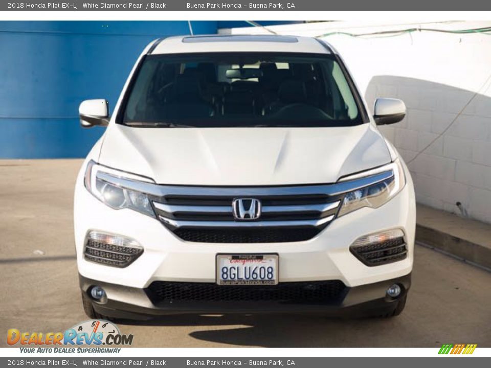 2018 Honda Pilot EX-L White Diamond Pearl / Black Photo #7