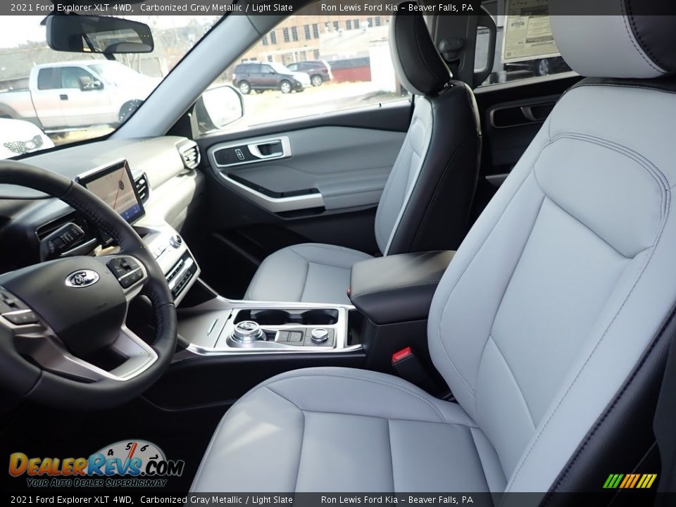 2021 Ford Explorer XLT 4WD Carbonized Gray Metallic / Light Slate Photo #14