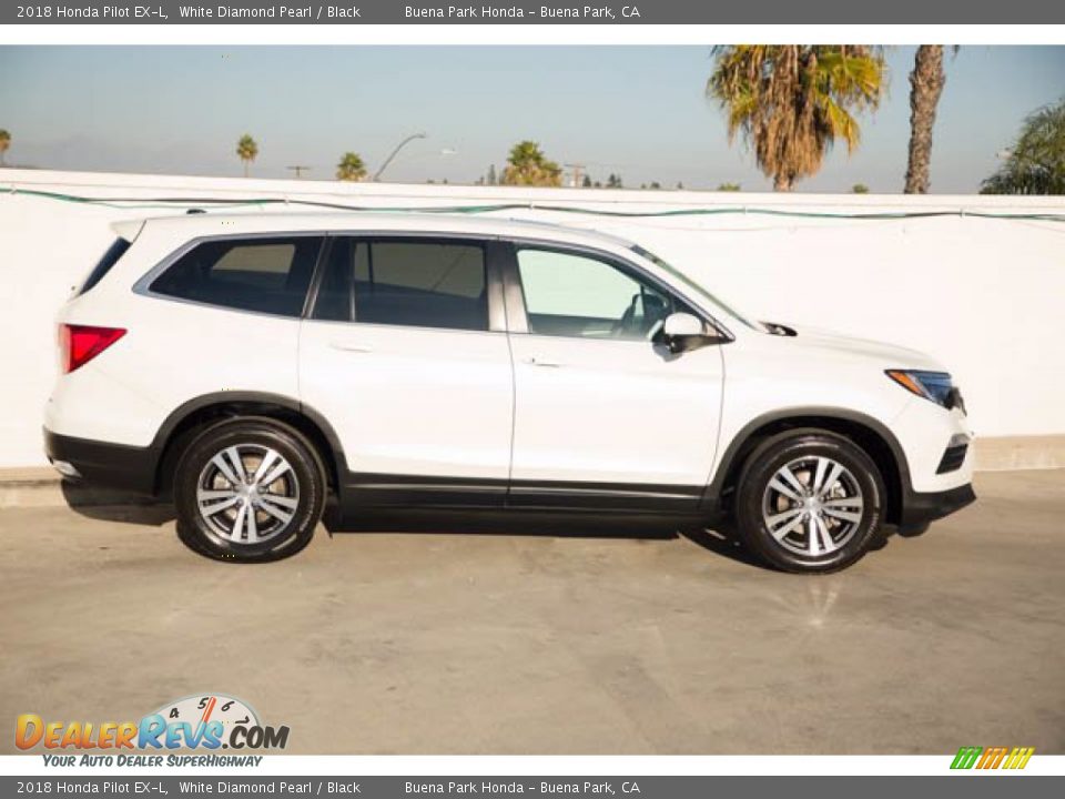 2018 Honda Pilot EX-L White Diamond Pearl / Black Photo #12