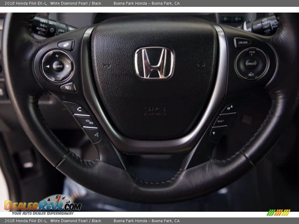 2018 Honda Pilot EX-L White Diamond Pearl / Black Photo #13