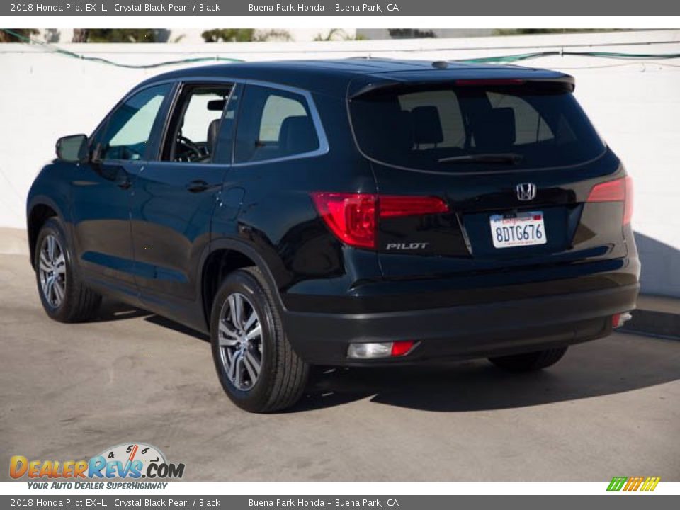 2018 Honda Pilot EX-L Crystal Black Pearl / Black Photo #2